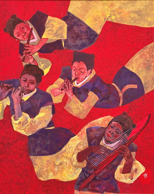 第74回 光陽展　委員　加藤 哲英（ｶﾄｳ ﾃﾂﾋﾃﾞ）天平の東　(油）F100